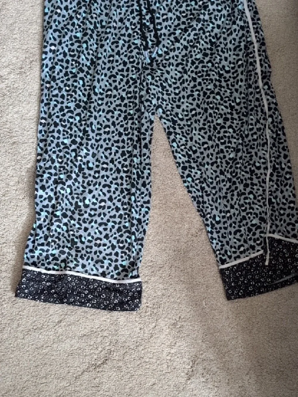 Cuddl Duds Capri Loung Pajama Set Large - Picture 4 of 4